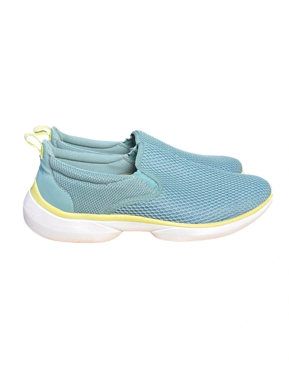 Vionic Vortex Zeta Active Slip-On Sneakers Light Blue/Yellow Women’s Size 9
